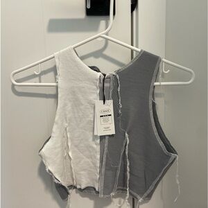 Cider split colour tank top